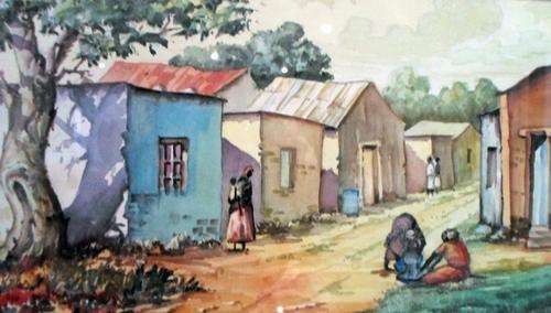 James Salang - Township scene - A stunner at a low price, act now!!